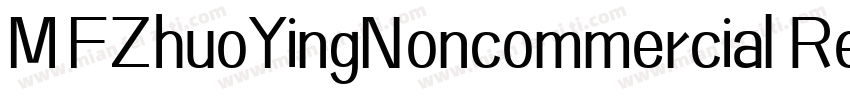 MFZhuoYingNoncommercial Regular字体转换